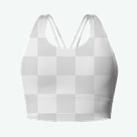 Png sports bra transparent mockup women’s sportswear apparel