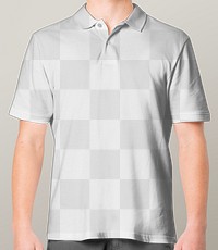 Png polo shirt mockup transparent men’s casual business wear