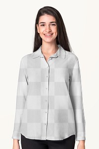 Blouse png mockup transparent women’s casual fashion