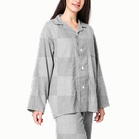 Png pajamas transparent mockup women&rsquo;s nightwear studio shoot