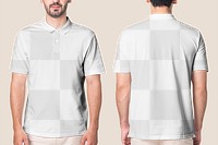 Png polo shirt mockup transparent men&rsquo;s casual business wear