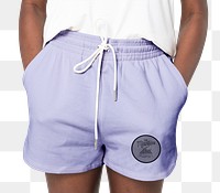 Png women’s shorts mockup transparent summer fashion shoot