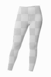 Png transparent leggings mockup women&rsquo;s sportswear