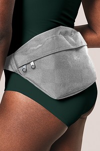 Png fanny pack mockup transparent unisex accessory studio shoot