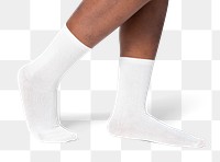 Png white socks mockup apparel studio shoot