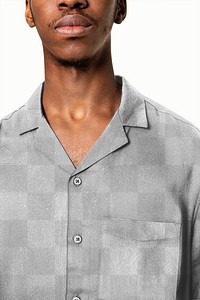 Png shirt mockup on African American model