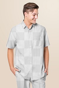 Shirt png mockup transparent men’s casual wear