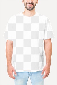 Png t-shirt transparent mockup men’s apparel studio shoot