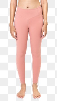 Png yoga pants mockup in pink women’s sportswear fashion