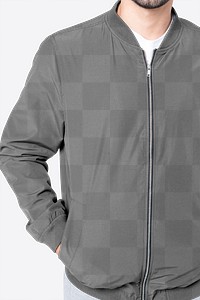 Png simple jacket transparent mockup men’s winter apparel shoot