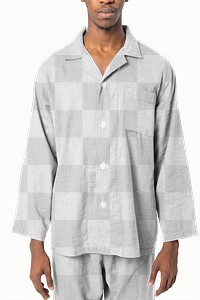 Png pajamas transparent mockup men’s nightwear studio shoot