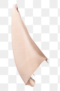 Png beige pleated scarf mockup