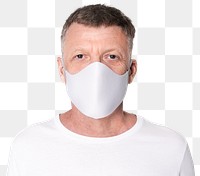 Mask png for the new normal lifestyle on man