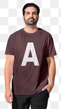Png shirt mockup on transparent background