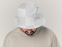Png bucket hat mockup transparent streetwear 