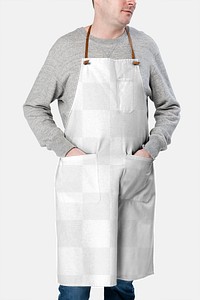 Png white apron mockup chef&rsquo;s uniform 