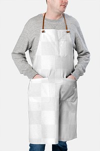 Png white apron mockup chef’s uniform 