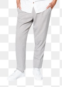 Men&rsquo;s pants mockup png transparent casual apparel