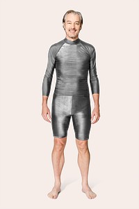 Rash guard png mockup transparent with shorts senior swimwear shoot