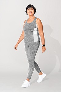 Tank top png mockup and yoga pants transparent sportswear apparel