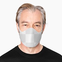 Face mask png transparent mockup the new normal 