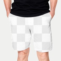 Men&rsquo;s shorts mockup png transparent casual apparel