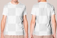 T-shirt png transparent mockup for men’s apparel ad