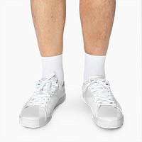 Sneakers png transparent mockup street fashion close up