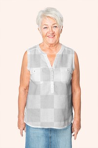 Tank top png transparent mockup women&rsquo;s blouse casual apparel