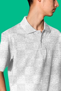 Png polo shirt transparent mockup  basic youth apparel shoot