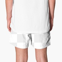 Png boys’ shorts mockup transparent summer apparel shoot