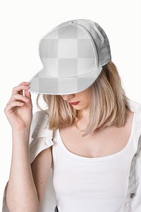 Png transparent cap mockup for street apparel shoot