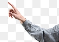 Finger pointing at something png