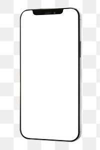 Smartphone white screen png mockup innovative future technology