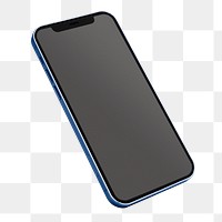 Smartphone black screen png mockup innovative future technology