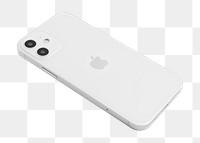 White Apple iPhone 12 png phone rear view mockup. NOVEMBER 12, 2020 - BANGKOK, THAILAND