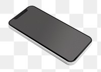 Smartphone black screen mockup png innovative future technology