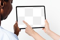 Tablet screen png mockup medical technology