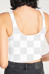 Png women's tank top outfit mockup