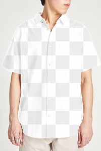 Png man in a shirt mockup