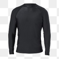 Men's long sleeved swimming top mockup 