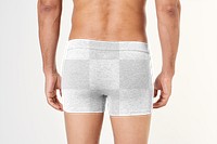 Men's boxer shorts png underwear mockup