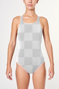 PNG one piece swimsuit mockup