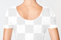 Png women's tee mockup round neck