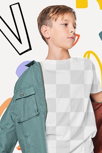 Boy's png t-shirt with jacket | Free PNG - rawpixel
