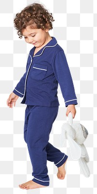 Png kid in a pajamas mockup