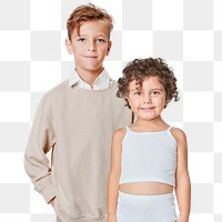 Png kid's minimal fashion mockup