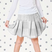 Woman wearing png skirt mockup