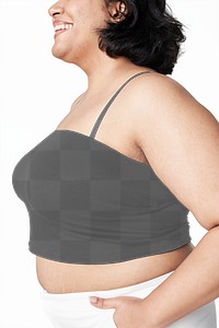 Plus size women&rsquo;s tank top png mockup