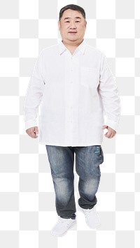 White shirt png mockup plus size fashion